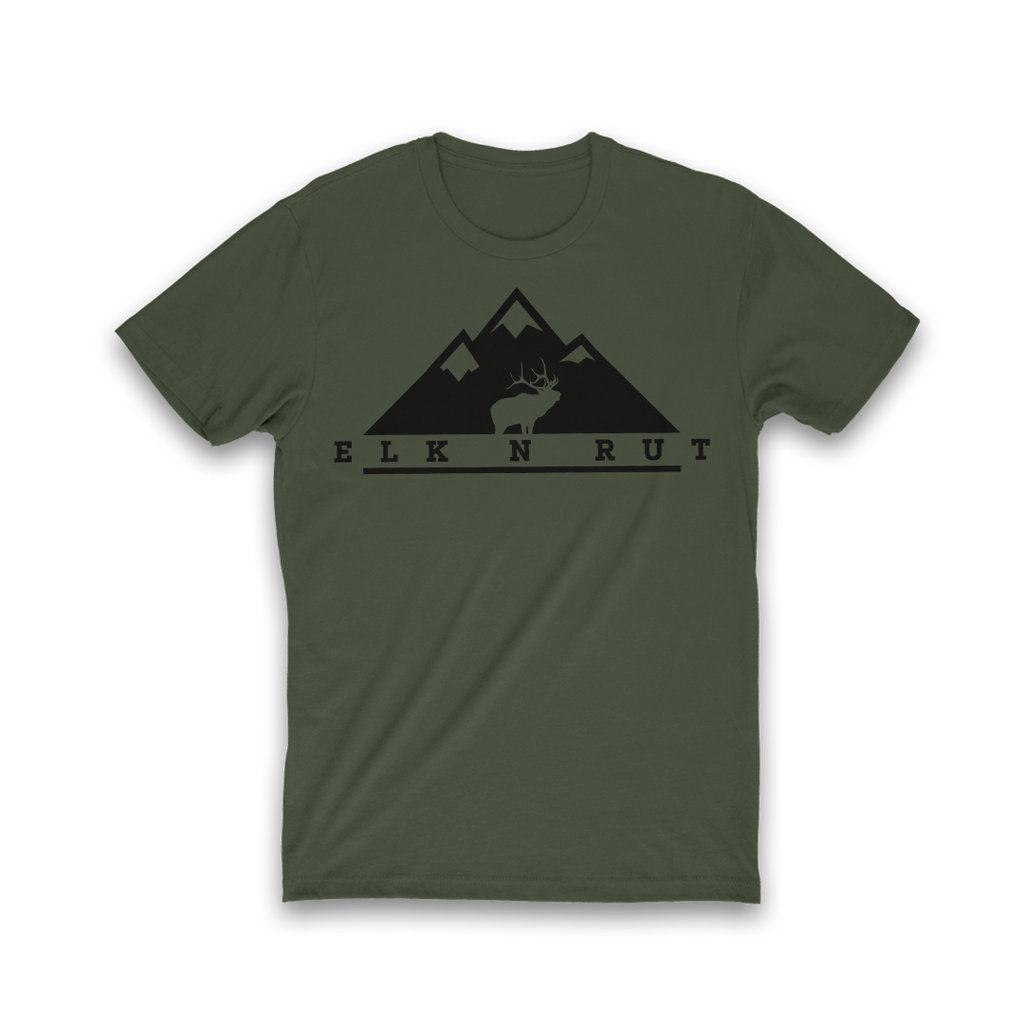 Glassin' Military Green T-Shirt | Elk N Rut Apparel | Elk In Rut