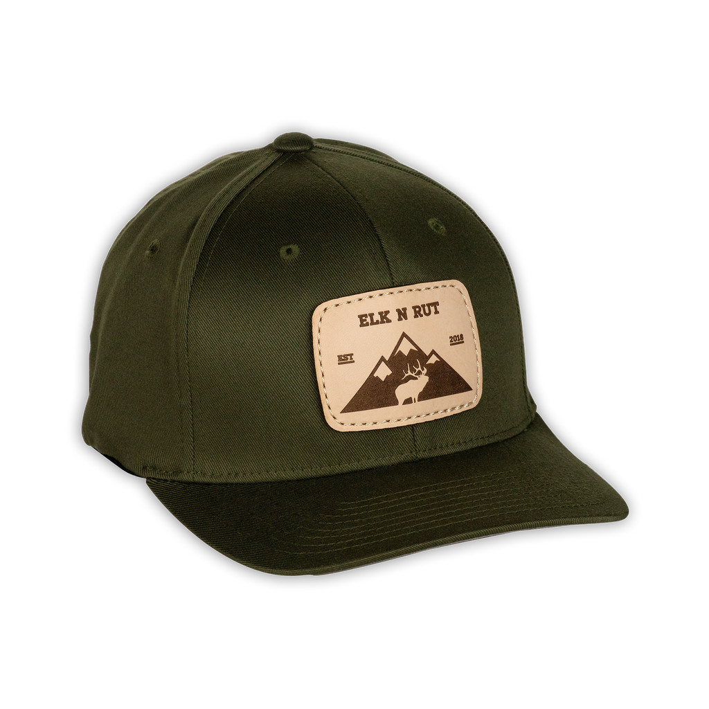 Glassin' Military Green Flexfit Hat | Elk N Rut Apparel | Elk In Rut