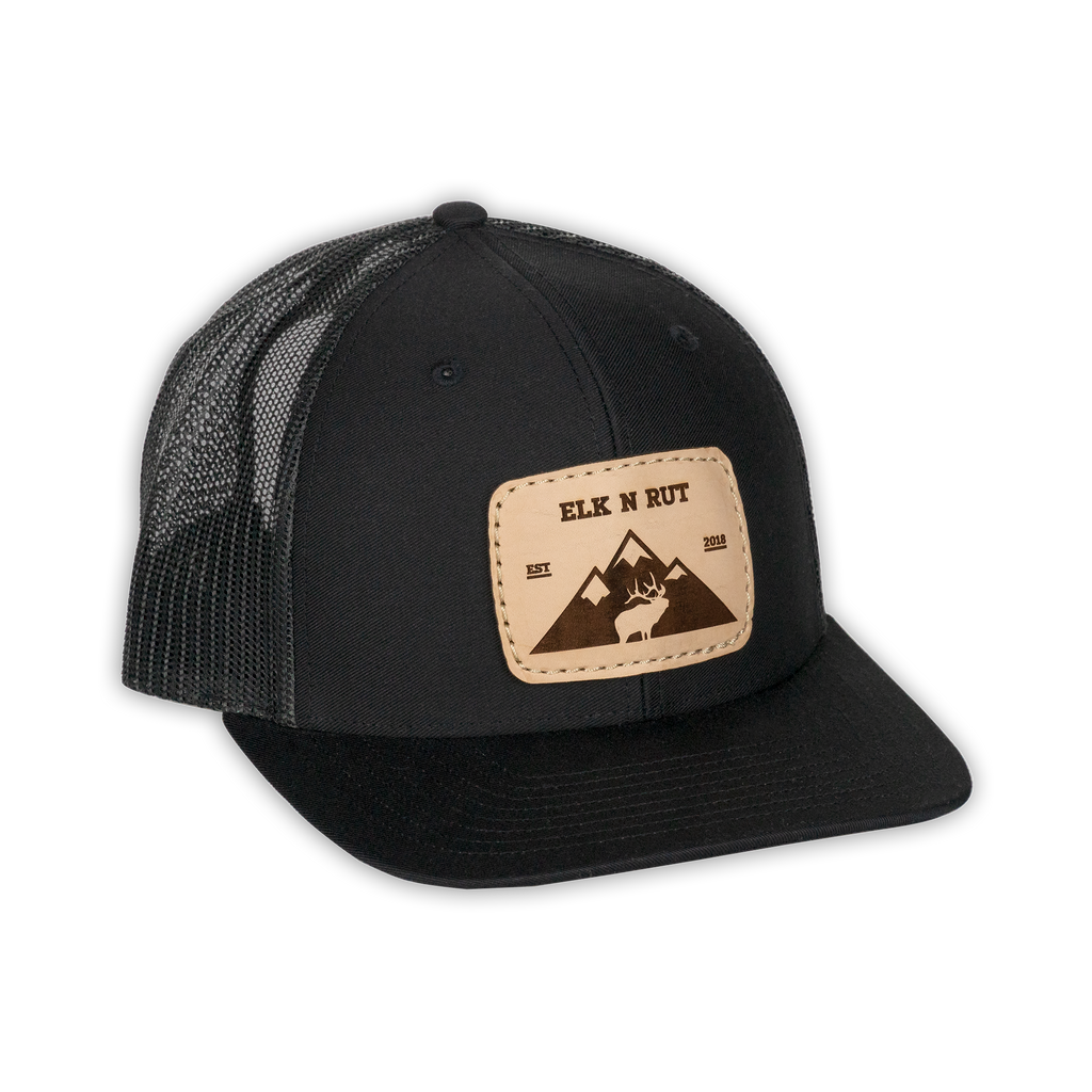 Glassin' Black Snapback Hat Front | Elk N Rut Apparel | Elk In Rut