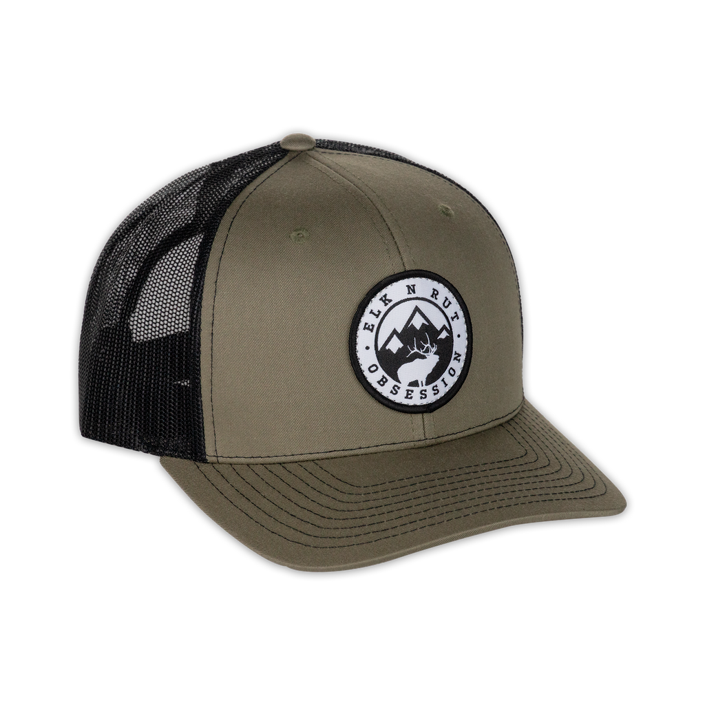 The Scoutin' Elk Hat - Loden and Black Snapback