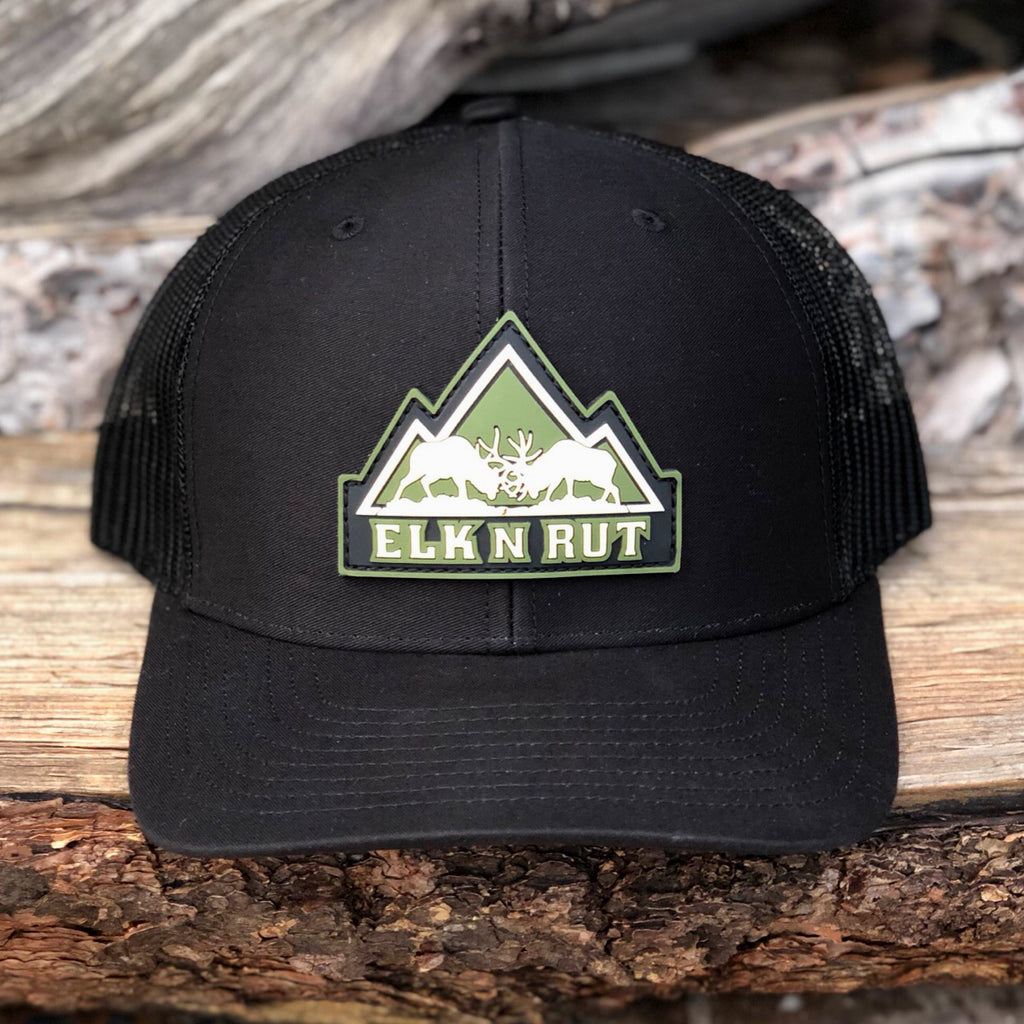 The Full Rut Elk Hat - Black Snapback