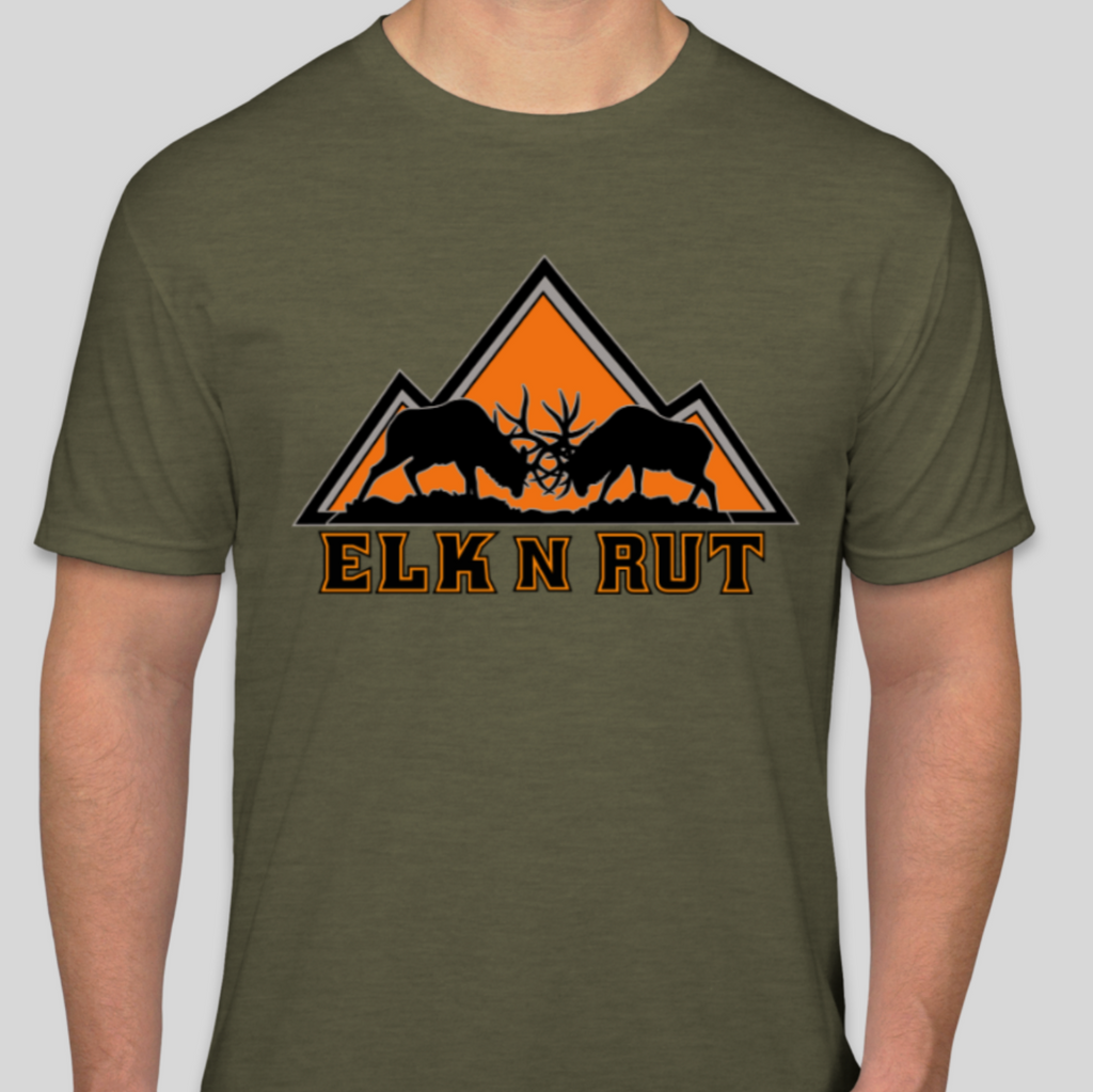 The Full Rut Elk Tee - Military Green
