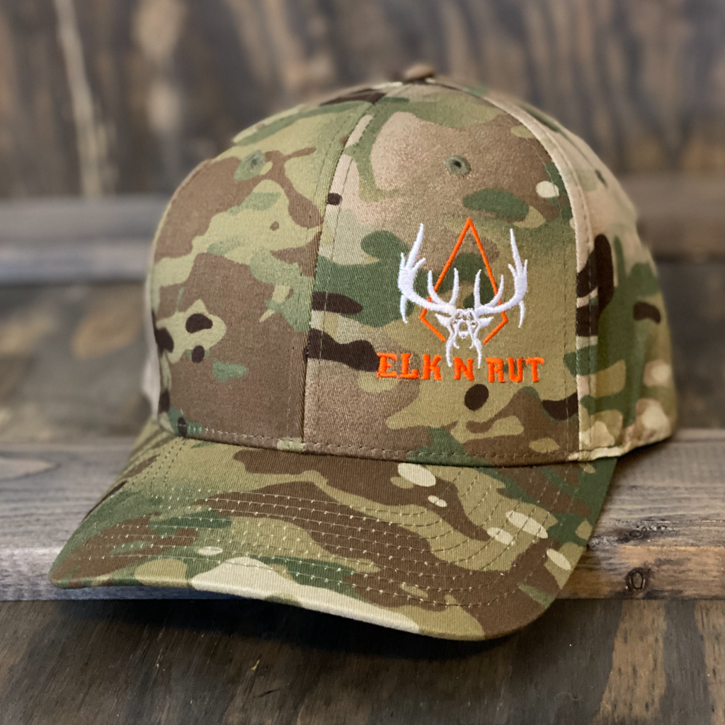 Screaming Bull Elk Hat - Multicam Flex - Hunter Orange/White