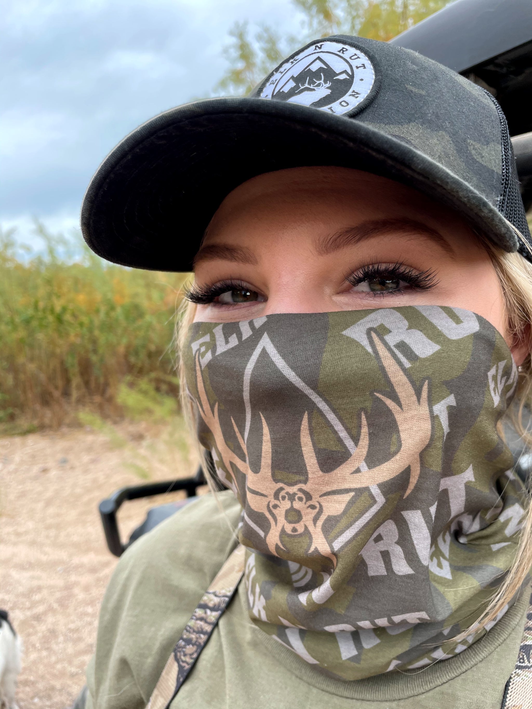 Hunting Face Elk Mask | Hunting Elk Neck Gaiter | Face Concealment